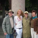 Harold, Marie, Fred och maries mamma Anette.