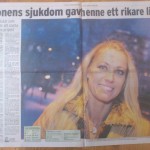 2009 Marie i tidningen Folket XL. Om att sluta som frisör och jobba med Hugo och FOP på heltid