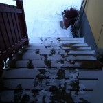 Snöat på min #kaffetrapp