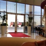 I reseptionen på dr Astrids jobb där jag spenderade ett antal timmar vid min iPad på kvällarna när Astrrid jobbade efter mässan
