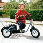 Hugos första cykel våren 2001